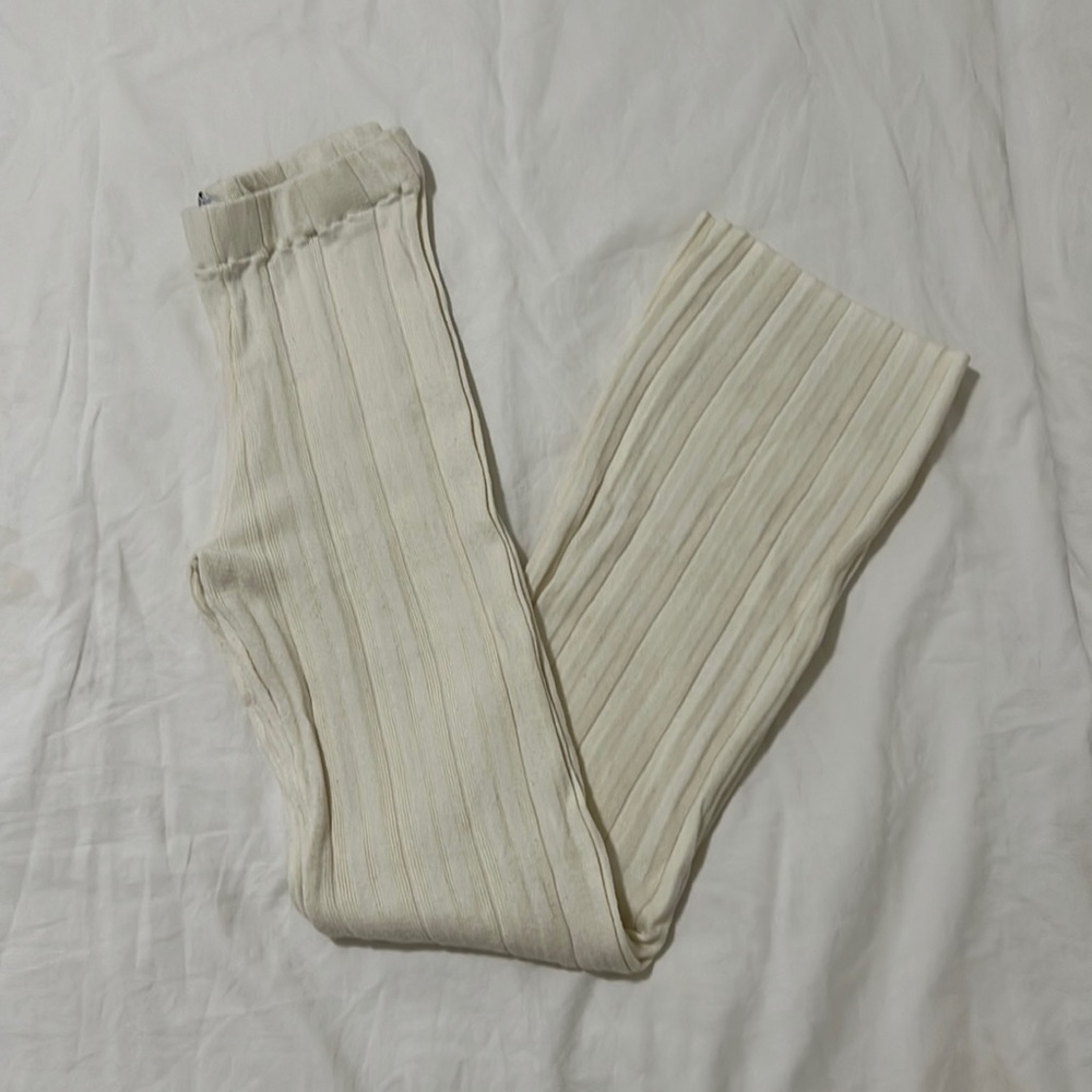 Zara ivory stretchy pants